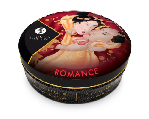 Массажная свеча Sparkling Strawberry Wine с ароматом клубничного вина - 30 мл.