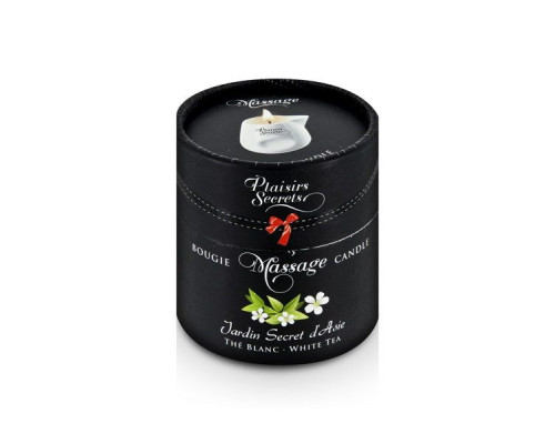 Массажная свеча с ароматом белого чая Jardin Secret D asie The Blanc - 80 мл.