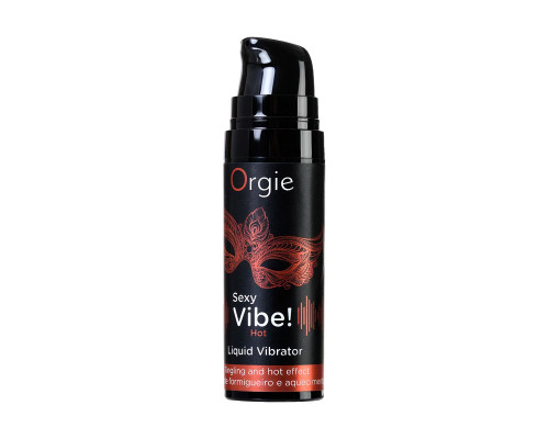 Разогревающий гель для массажа ORGIE Sexy Vibe Hot с эффектом вибрации - 15 мл.