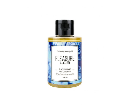Массажное масло Pleasure Lab Enchanting с ароматом черной смородины и лаванды - 100 мл.