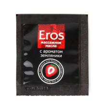 Пробник массажного масла с ароматом земляники Eros fantasy - 4 гр.