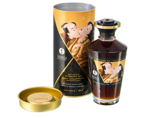 Массажное интимное масло с ароматом сливочного латте - 100 мл.