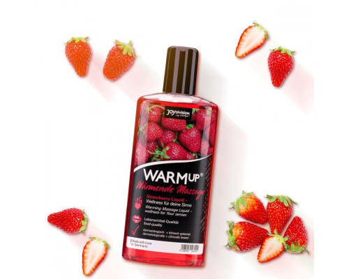 Разогревающее масло WARMup Strawberry - 150 мл.