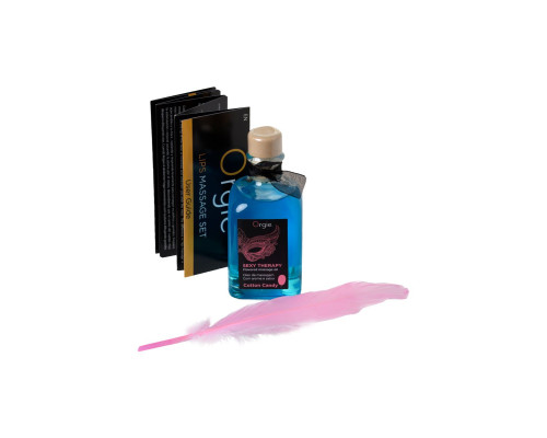 Массажное масло Orgie Lips Massage со вкусом сахарной ваты - 100 мл.