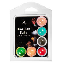 Набор из 6 шариков с массажными маслами Secret Play Barazilian Balls