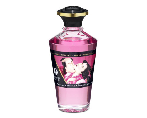 Массажное интимное масло с ароматом малины - 100 мл.