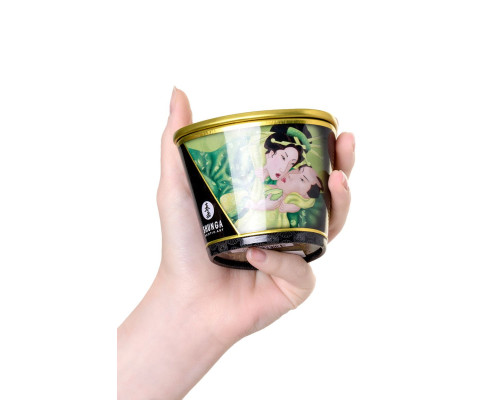 Массажная свеча Exotic Green Tea с ароматом зелёного чая - 170 мл.