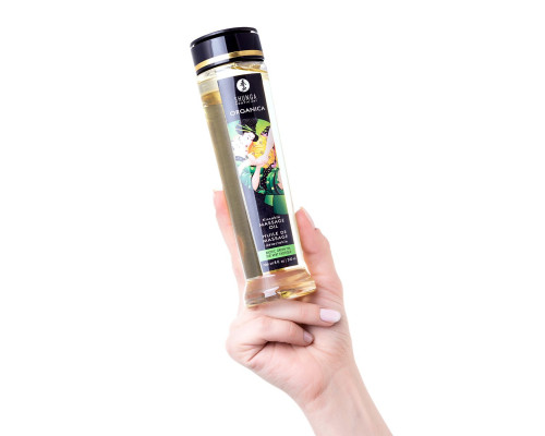 Массажное масло Organica с ароматом зеленого чая - 240 мл.