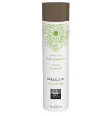 Массажное масло с ароматом лотоса с добавлением кокосового масла - 100 мл.