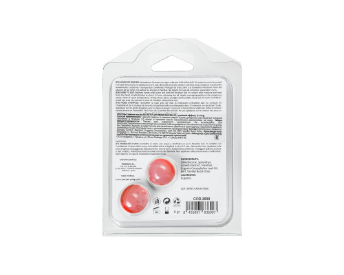 Набор из 2 шариков с массажным маслом Brazilian Balls с тройным эффектом