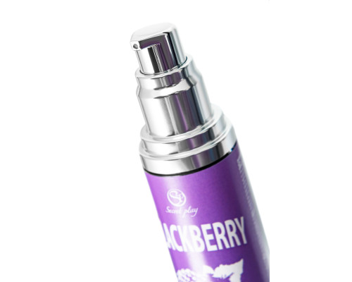 Массажное масло 2-в-1 Blackberry Hot Effect с разогревающим эффектом и вкусом ежевики - 50 мл.