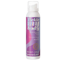 Массажная хрустящая пенка Tickle My Body Strawberry с ароматом клубники - 150 мл.
