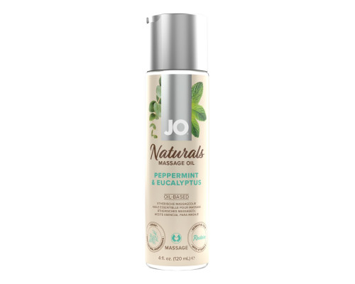 Массажное масло с ароматом перечной мяты и эвкалипта JO Naturals Peppermint   Eucalyptus - 120 мл.