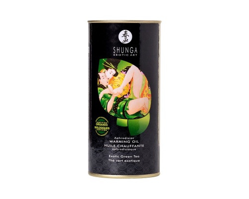 Массажное интимное масло с ароматом зелёного чая - 100 мл.