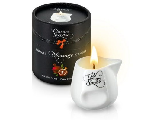 Массажная свеча с ароматом граната Bougie de Massage Gourmande Grenadine - 80 мл.