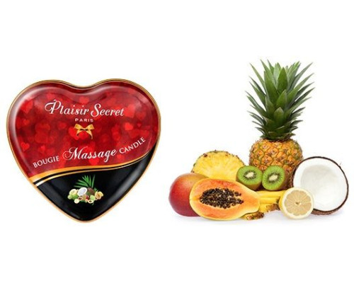 Массажная свеча с ароматом экзотических фруктов Bougie Massage Candle - 35 мл.