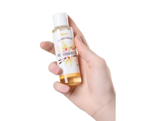 Масло для массажа «Чувственный массаж» с ароматом ванили - 50 мл.