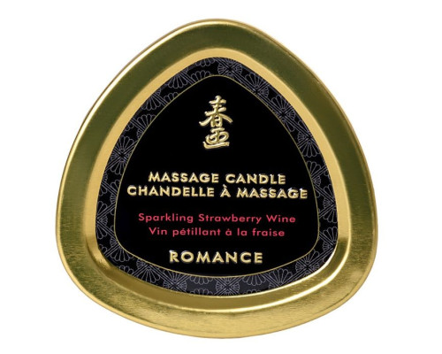 Массажная  свеча Sparkling Strawberry Wine с ароматом клубничного вина - 170 мл.