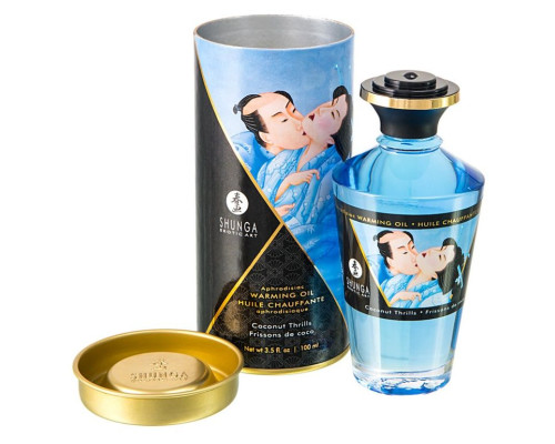 Массажное интимное масло с ароматом кокоса - 100 мл.