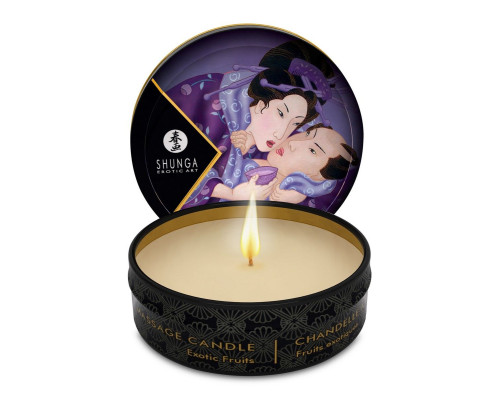 Массажная свеча Exotic Fruits с ароматом экзотических фруктов - 30 мл.