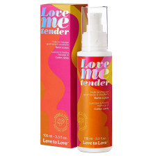 Съедобное согревающее массажное масло Love Me Tender Cotton Candy с ароматом сладкой ваты - 100 мл.