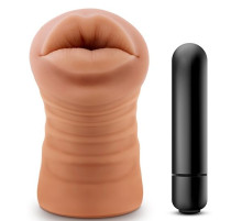 Кофейный мастурбатор-ротик Isabella