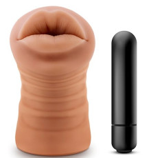 Кофейный мастурбатор-ротик Isabella