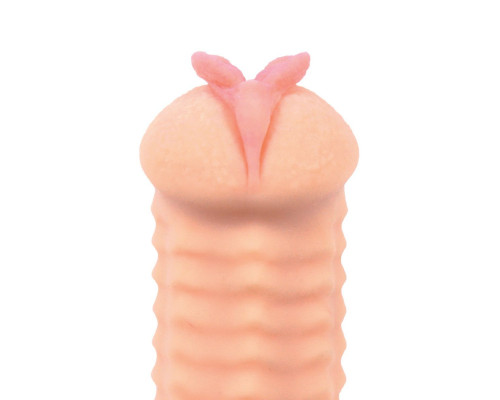 Телесный реалистичный мастурбатор-вагина Elegance.006 с двойным слоем материала