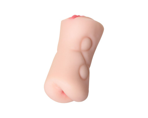 Телесный двусторонний мастурбатор Rich Fruit - вагина и анус