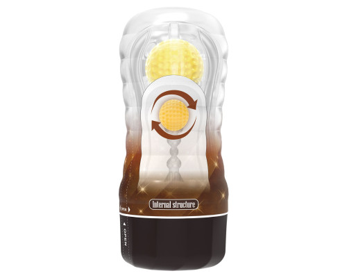 Прозрачный текстурированный мастурбатор Vacuum Cup Masturbator Stellar