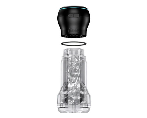 Набор PowerBlow   Feel Pocket Stroker Crystal: мастурбатор и интерактивная насадка