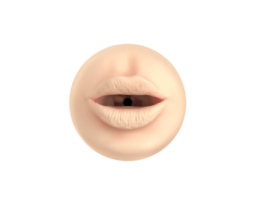 Телесный мастурбатор-ротик Feel Stroker Mouth