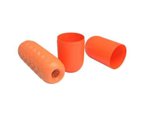 Оранжевый мастурбатор Venus-X Twin balls