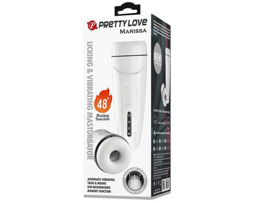 Вибромастурбатор Marissa с функцией нагрева и подвижным язычком