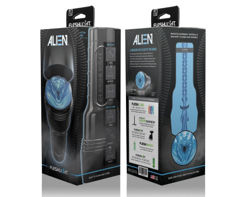 Мастурбатор-вагина Fleshlight Freaks Alien Blue Metallic