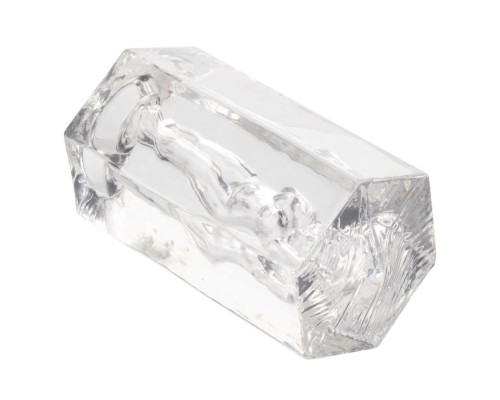 Прозрачный мастурбатор Olivia с внутренним рельефом в виде женского тела