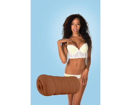 Коричневый мастурбатор-вагина Brianna