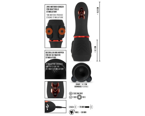 Мастурбатор для головки полового члена Glans Masturbator with 2 Motors