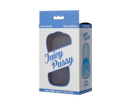 Прозрачный реалистичный мастурбатор Juicy Pussy Subtle Crystal