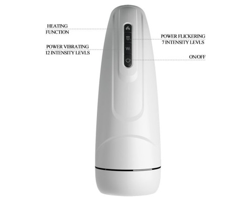 Вибромастурбатор Marissa с функцией нагрева и подвижным язычком