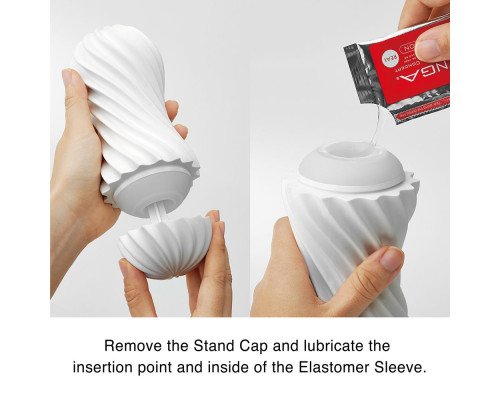 Мастурбатор FLEX Rocky Black с плотным рельефом