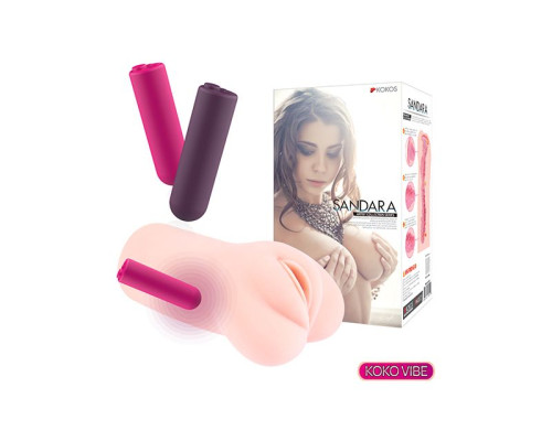 Телесный вибромастурбатор-вагина Sandara Auto