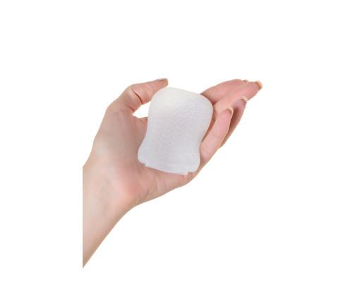 Белый мастурбатор A-Toys Pocket Wavy