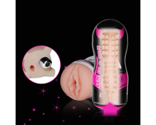Мастурбатор-вагина Sex In A Can Vibra Vagina Tunnel