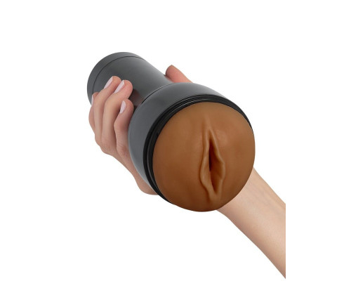 Коричневый мастурбатор-вагина Feel Stroker