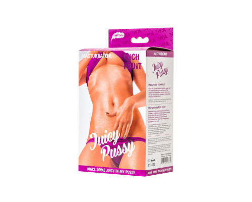 Телесный двусторонний мастурбатор Rich Fruit - вагина и анус