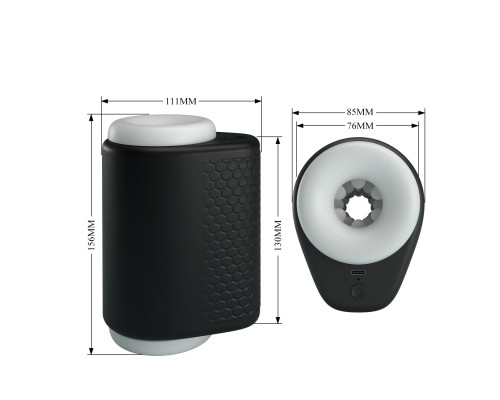 Черный автоматический вибромастурбатор Dj Girl