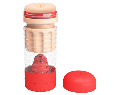 Вибромастурбатор-вагина Emily в красной колбе