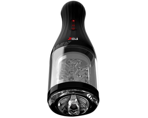 Прозрачный мастурбатор-ротатор с голосовым сопровождением Talk Dirty Rotobator