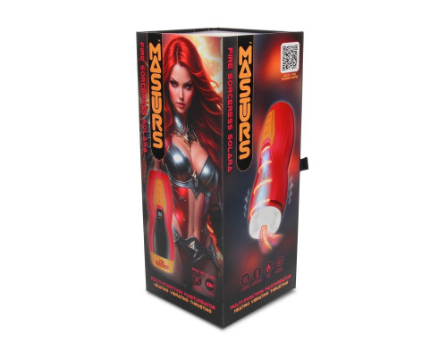 Интерактивный мастурбатор Solara с нагревом, вибрацией и поступательными движениями